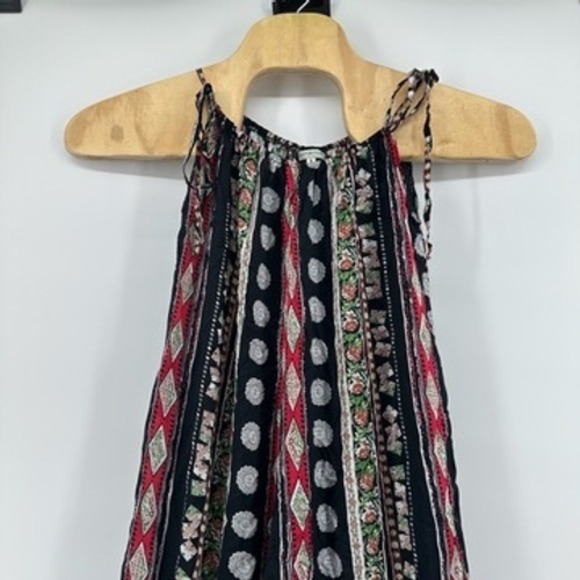 Earthbound Trading Co. Boho Print Jumpsuit Wide Leg Pants Small - Picture 1 of 8